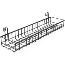 Chic Grid Panel Accessories, Hanging Baskets for Wire Wall Grid Panel: Stylish and Rust Resistant