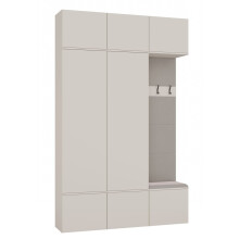 FLURGARDEROBE HAGA III 2SZ1W | KASCHMIR | 2 SCHRÄNKE + SITZBANK