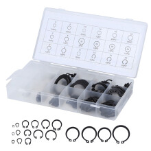 Assortiment d'anneaux de retenue pour atelier professionnel, outils de fixation de composants, kit de circlips externes, assortiment d'anneaux de