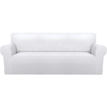 Husă de canapea din spandex pentru două locuri, husă de canapea moale antiderapantă, protecție elastică pentru mobilier cu fund, ancore premium