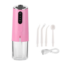 Irrigador oral sem fio, portátil, com forte pressão de água para higiene bucal completa, recarregável e com múltiplos modos de limpeza.