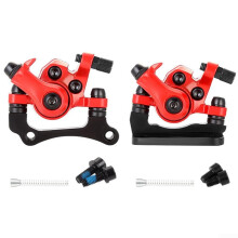 Electric Scooter Right Side Front And Rear Disc Brake Caliper Kit 8In 10In EBike Discs 140Mm 160Mm 44Mm 51Mm Red
