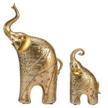 Statuie decorativă de elefant, cadou, figurine de elefant din rășină realizate cu măiestrie rafinată, material ecologic, netoxic, pentru