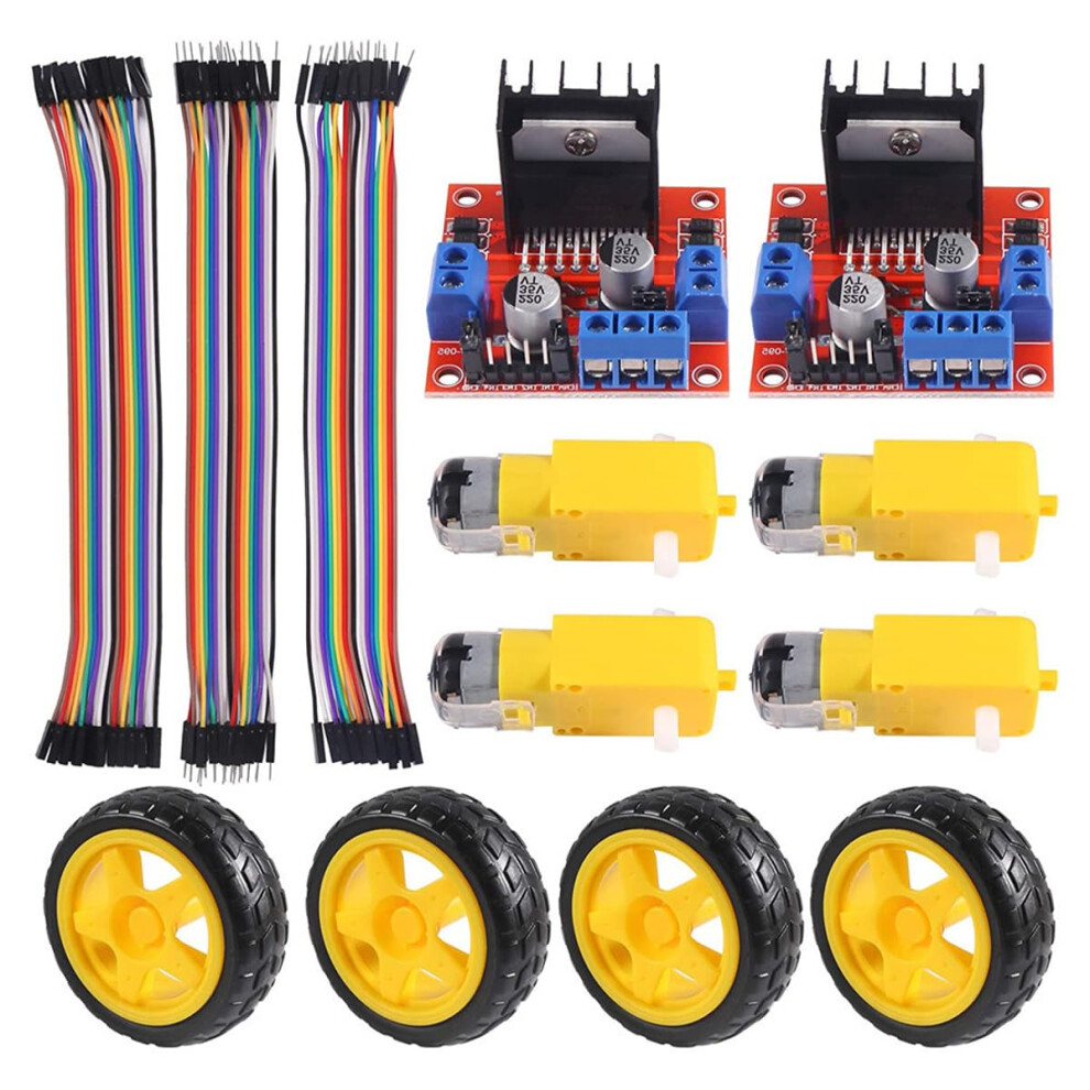 Motor Drive Controller Board Tt Motor Control Module Dual Hbridge Arduino Compatible Stepper Motor 4 Dc Motors 9339159622315