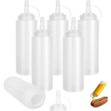 Divertenti flaconi di plastica comprimibili per feste e cucine domestiche, oggetti di scena simulati per scherzi con tappo di sicurezza, dispenser