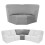 Sectional Sofa Slipcover, L-Shaped Corner Sofa Protector with Full Coverage Design, Corn Silk Velvet Stretch Couch Covers for Reclining Sofas, Include 1