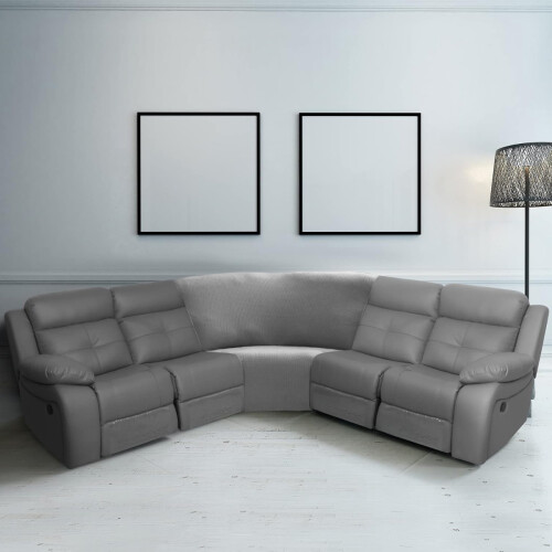 Sectional Sofa Slipcover, L-Shaped Corner Sofa Protector with Full Coverage Design, Corn Silk Velvet Stretch Couch Covers for Reclining Sofas, Include 1