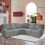 Sectional Sofa Slipcover, L-Shaped Corner Sofa Protector with Full Coverage Design, Corn Silk Velvet Stretch Couch Covers for Reclining Sofas, Include 3