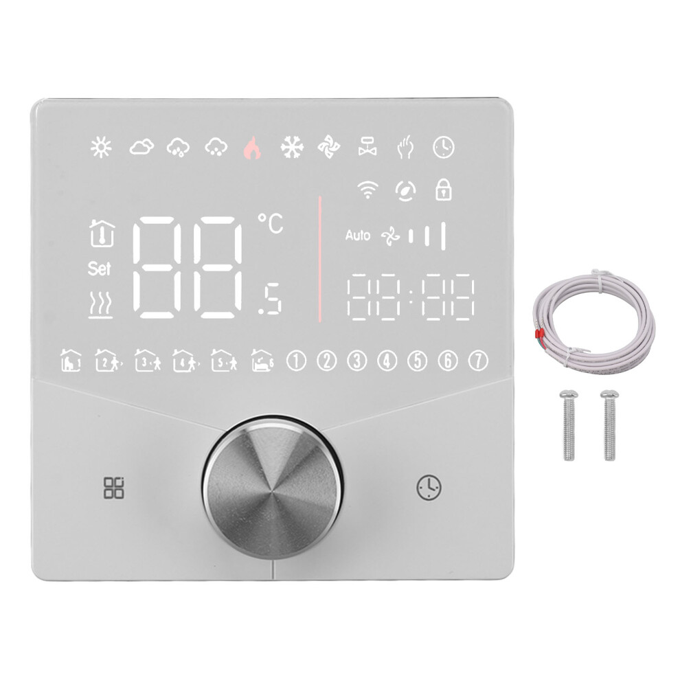 Underfloor Heating Thermostat Smart Thermostat With App Controlled Programmable Temperature Control Touchscreen Lcd Display Energy Saving Mode 9198585875395