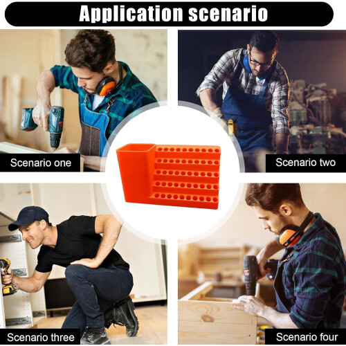 Drill Bit Holder  50Hole Precision Bit Holder For Electric Drills, Garage Workshop Tool Organizer, Mobile Tools 2