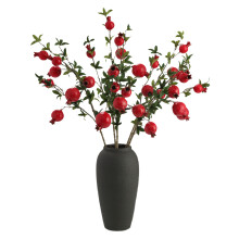 Craobhacha Pomegranate Saorga Beoga, Foirfe le haghaidh Maisiú Laistigh agus Allamuigh, Maisiú Torthaí Réalaíoch, Duilleoga Fabraice Síoda (Fad
