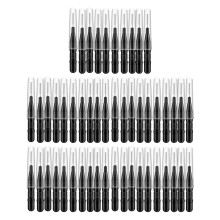 50 Pieces Portable Eyebrow Spoolie Brushes Grooming Tool-Black