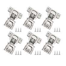 Soft Close Cabinet Hinges for Kitchen Cabinets, 3-Ways Adjustment Concealed Hinges with High-Quality Steel Build, Hidden Hinges for Wardrobes and Stor