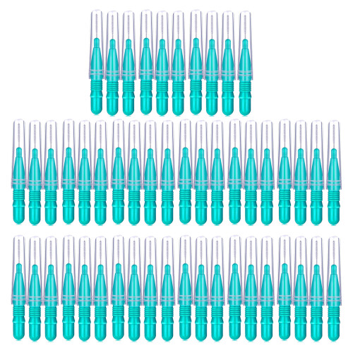 50PCS Mini Eyebrow Brush Set Grooming Tool For-Dark green