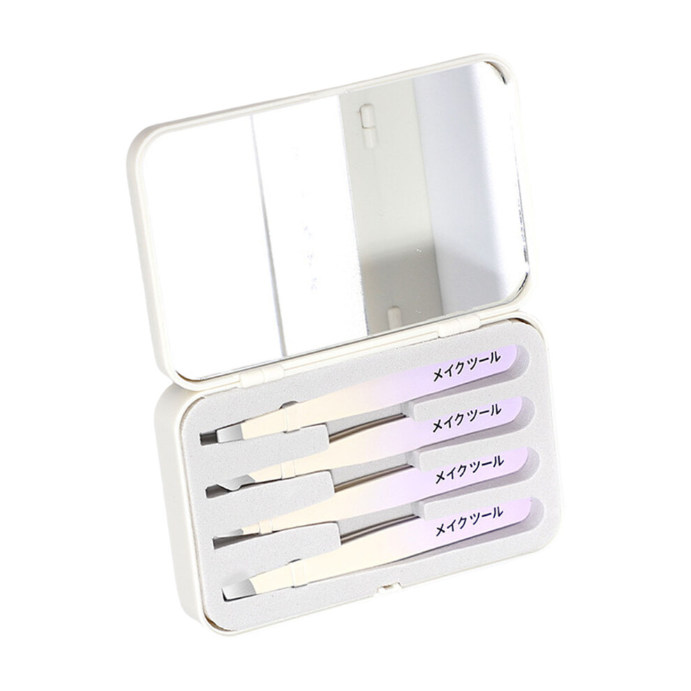 Stainless Steel Precisions Tweezers for Ingrown-Gradient purple
