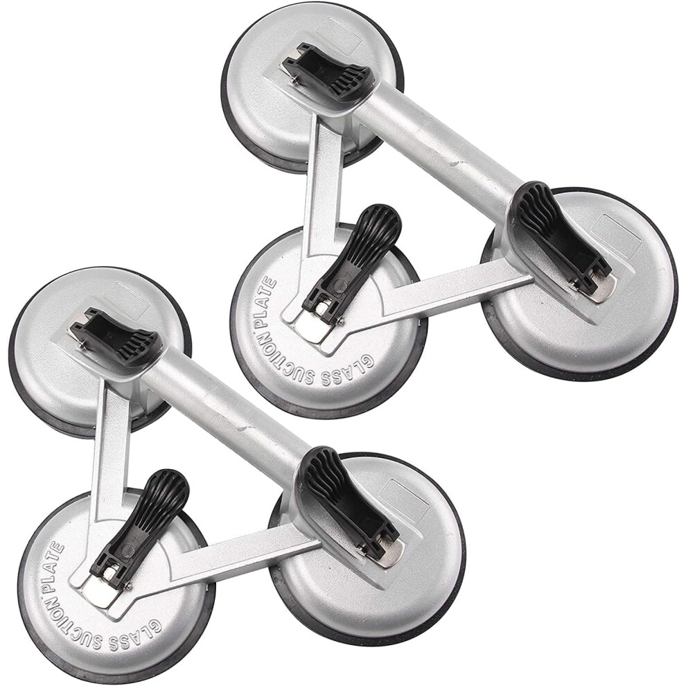 Glass Vacuum Cleaner 150 Kg Vacuum Suction Lifter 118 Mm Vacuum Lifter With 3 Pull Caps With Locking Lever Windscreen Lifter Suction Cup Holder 749655504609