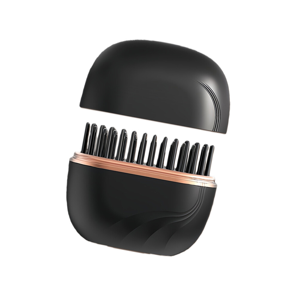 Black Abs Construction Hot Comb Styler Adjustable Temperature