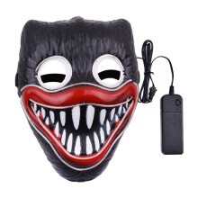 Μάσκα LED με φωτισμό για το Halloween, τρομακτική μάσκα Halloween με 3 λειτουργίες λάμψης,