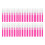 Micros Eyebrow Brush with Caps Brow Lamination Brush-Rose red 1