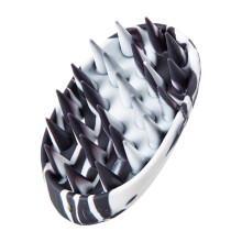 Hair Washing Brush Scalp Massage Brush-Black purple and wh