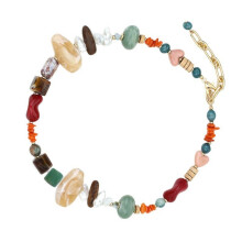 Multicolor Simulated Stone Beads Necklace Stylish Accessory