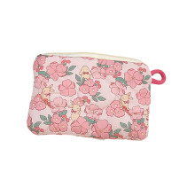 Reise-Make-up-Tasche, gesteppte-Blumengelbes Kaninchen