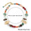 Multicolor Simulated Stone Beads Necklace Stylish Accessory 3