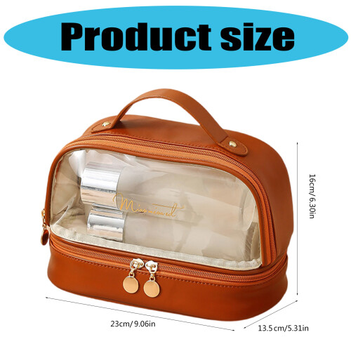 Durchsichtige Make-up-Tasche,-Schwarzes Temperament 2