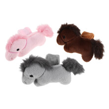 3Pcs Plush Animal Pin Cushions Wristbands for Needlework and Sewing