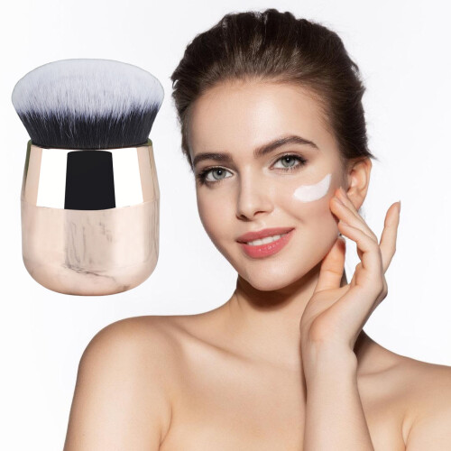 Schönheits-Make-up-Pinsel, tragbar, weiche-Roségold 2