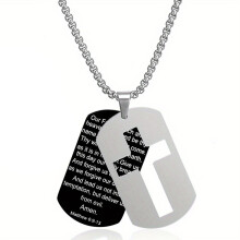 Ceative Christian Crucifix Hanger Roestvrij Stalen Ketting-05