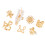 Oceanics-Legierungsring-Set mit Stern- und-Goldfarben 1