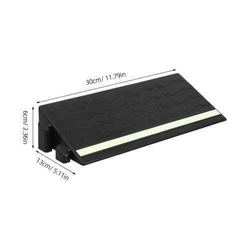 Black Plastic Robot Vacuum Threshold Ramp Mat for Indoor Mobility 2