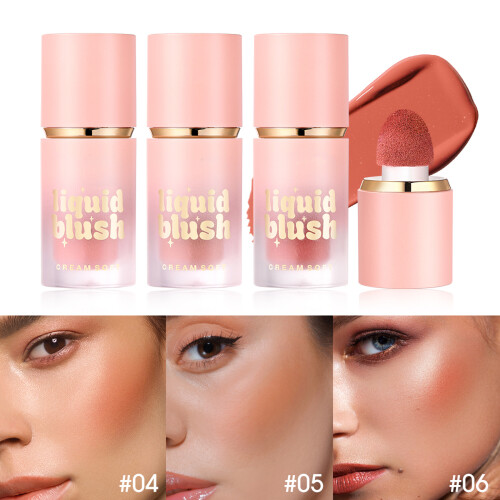 Moisturizing Liquid Blush Stick For Cheeks Soft Cream-06 2