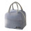 Einfarbige Lunchtasche. Freundliche Lunchbox aus-Grau 1