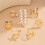 Oceanics-Legierungsring-Set mit Stern- und-Goldfarben 6
