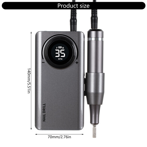 Efficient 0-35000RPM Electric Nail Drill Machine for-Black 1