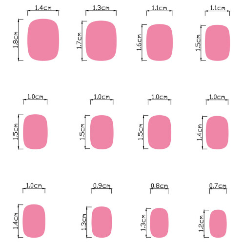 Square Fake Nail Press On Nail Artificial Nail Acrylic False 2