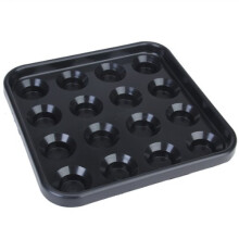 Plastic Pool Billiard Ball Tray Holds 16 Balls Black Plastic Tray For Pool Table Accessory
