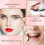 50PCS Eyebrow Brushes With Protective Caps Travel Makeup-Red 5