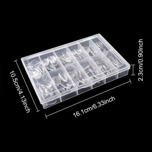 120/140pcs Medium Coffin Shape Nail Tips Manicure Nail Art-02 1