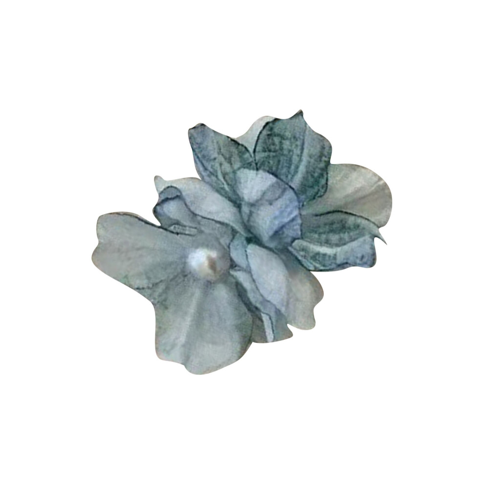 Flower Hair Clips Peony Hairpins Princesses Hair Clips-Blue