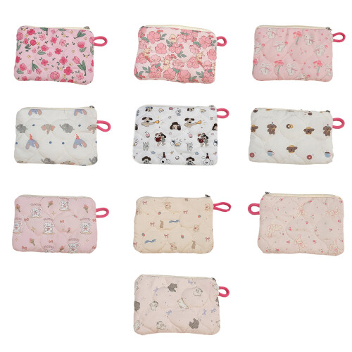 Gesteppte Make-up-Tasche,-Skateboard-Kaninchen 1