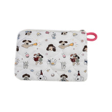 Gesteppte Make-up-Tasche, Cartoon-Kosmetiktasche,-Cartoon-Hund