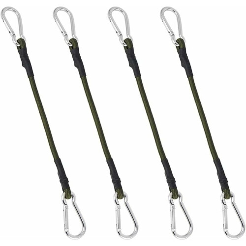 Reinforced Shelving Storage Solution, Secure Cargo Straps Inspired Rack with Stackable Non-Slip Base for Home Organization, Elastic Bungee Cords Conce