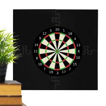 Back Wall 4Piece Square Dart Panel Set, 18Inch Border Dart Disc, Wall Protection For Playroom