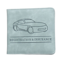 Car Registration and Insurance Card Holder,Car Document-Green