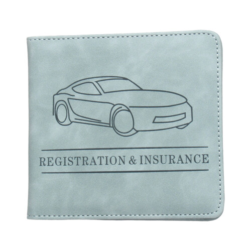 Car Registration and Insurance Card Holder,Car Document-Green