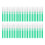 50Pcs Micros Eyebrow Brush,Eyelash Comb Brush with-Green 1