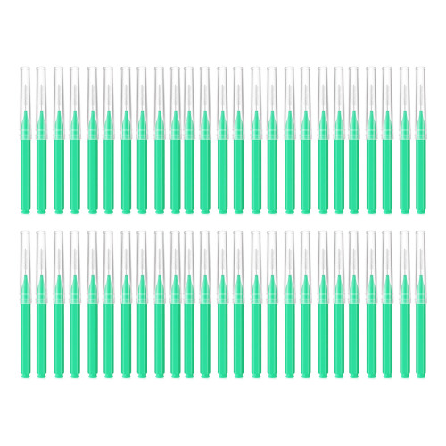 50Pcs Micros Eyebrow Brush,Eyelash Comb Brush with-Green
